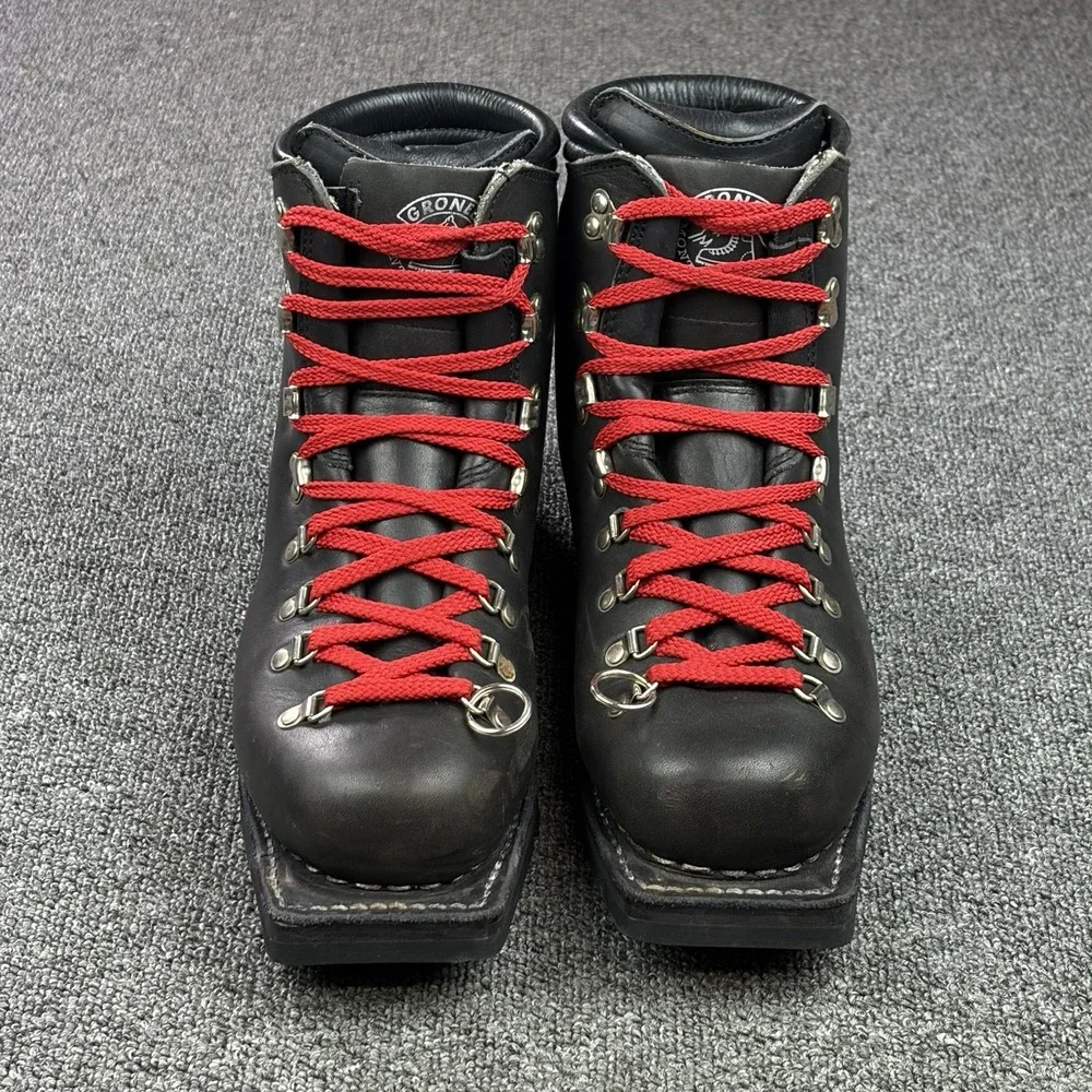 Gronell Camp 7 Italy Leather 75mm Mountaineering Hiking Boots Vibram Mens 9